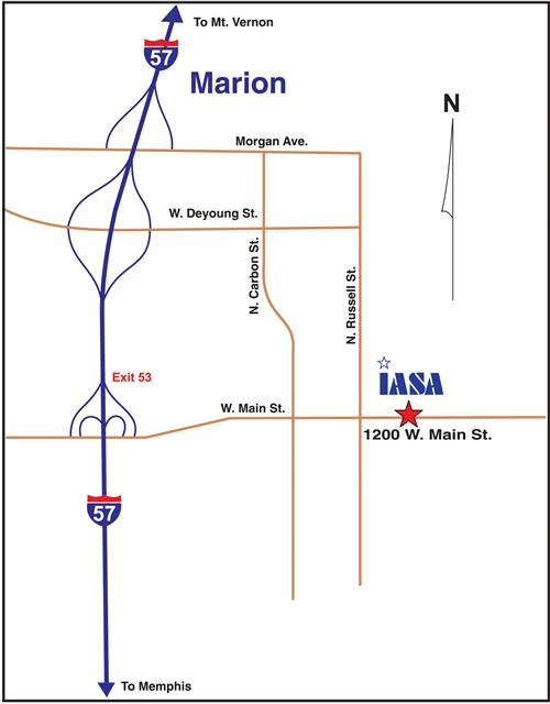 Map to the Marion Office 